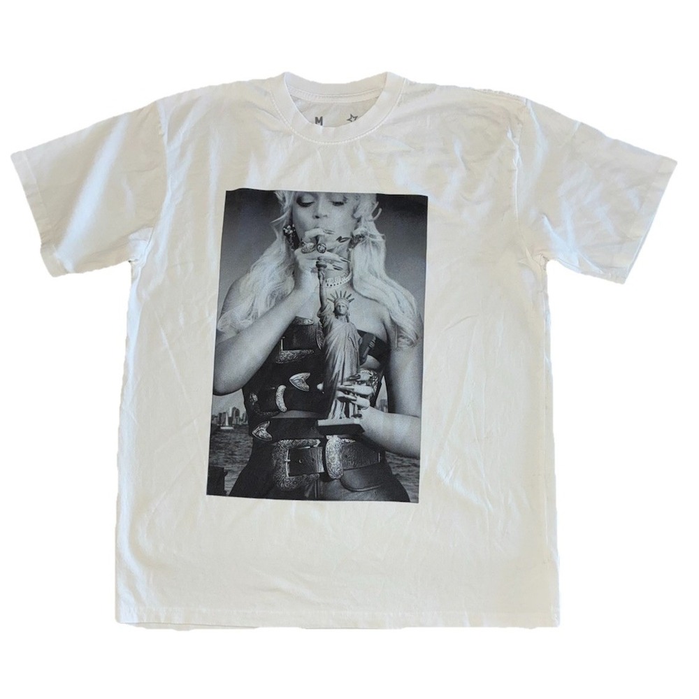 Beyonce Cowboy Carter Tour T Shirt M White New York‎  Exclusive Merch NEW *spots